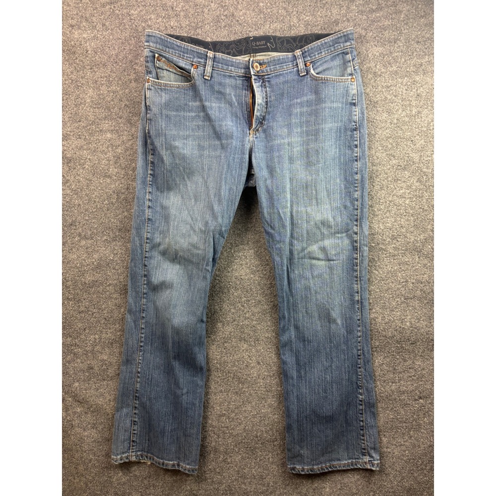 Wrangler Q-Baby Jeans Women 15/16 x 32 Blue Ultimate Riding Bootcut WRQ20TB